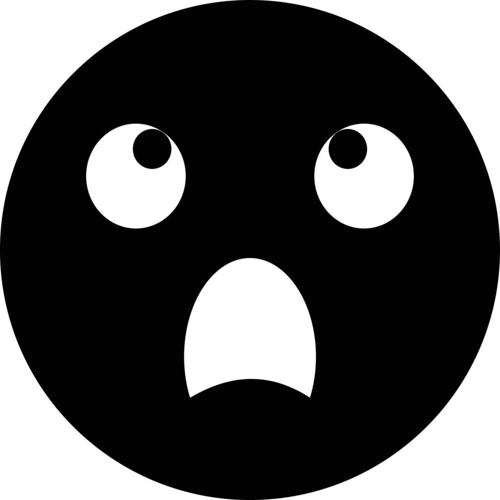 Surprised Emoji Vector icon that can easily modify or edit