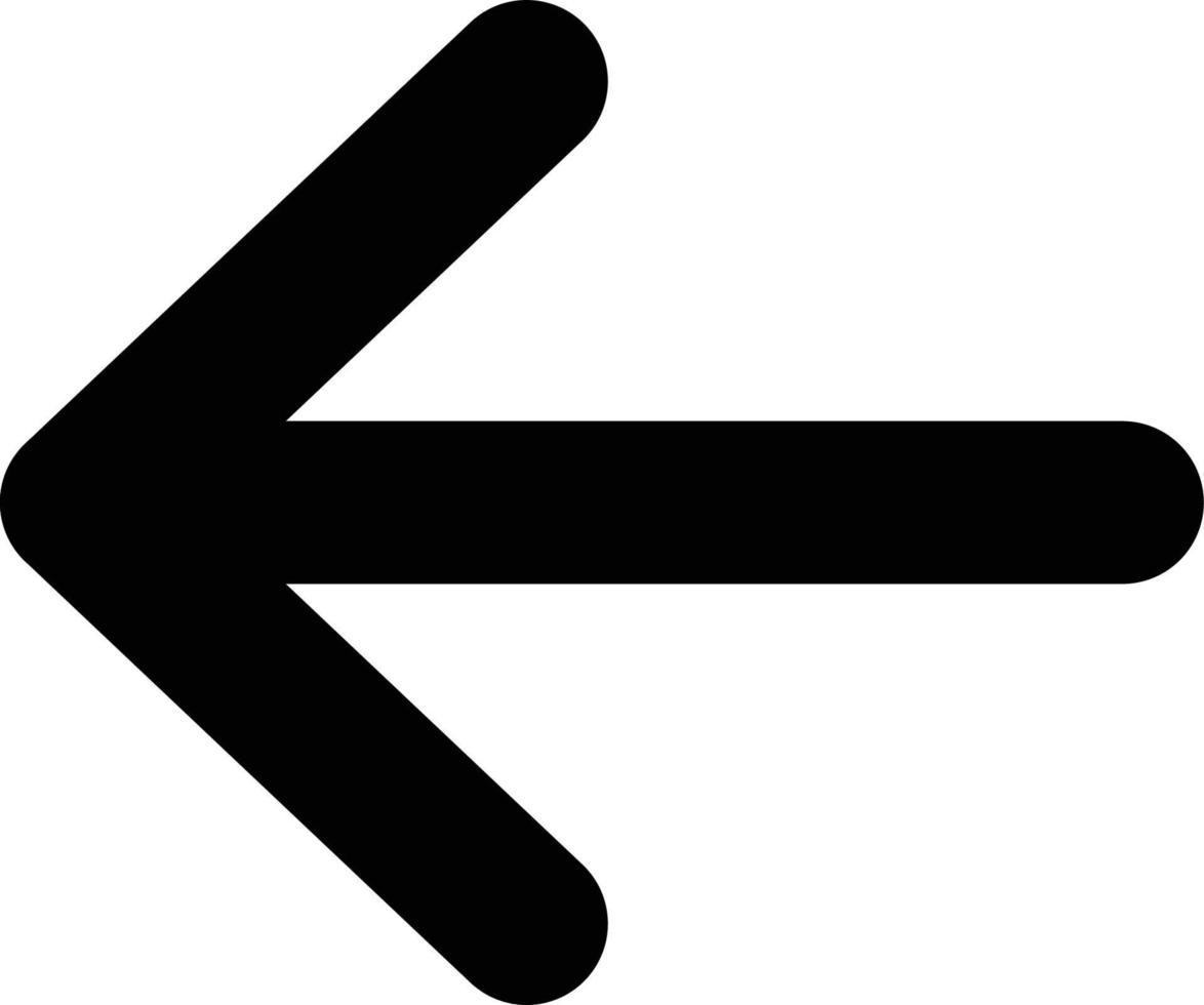 Left Arrow Vector icon that can easily modify or edit