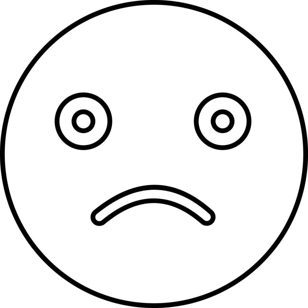 icono de vector de emoji triste que puede modificar o editar fácilmente