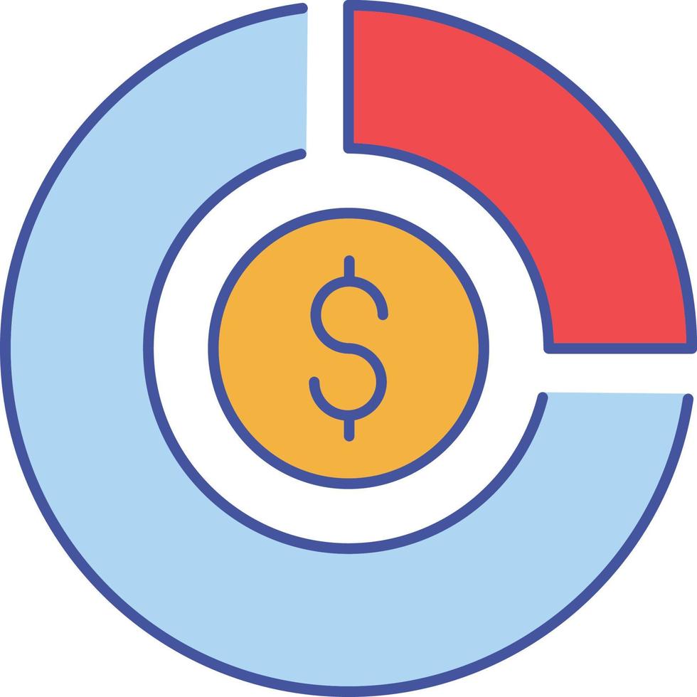 Dollar Analytics Isolated Vector icon which can easily modify or edit