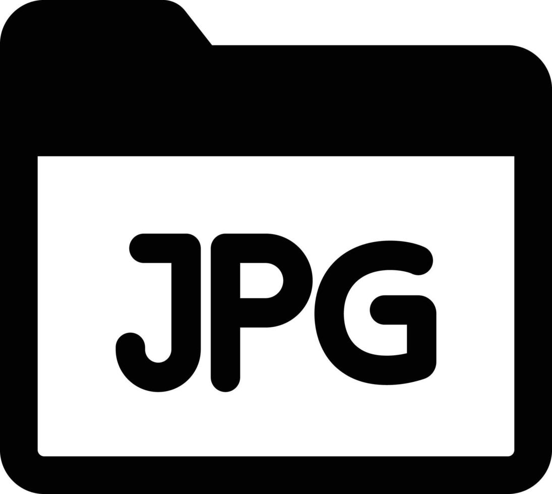 Jpg folder Isolated Vector icon which can easily modify or edit