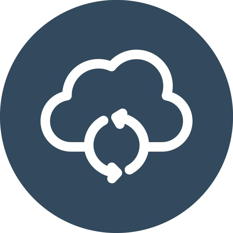 Cloud sync Isolated Vector icon which can easily modify or edit