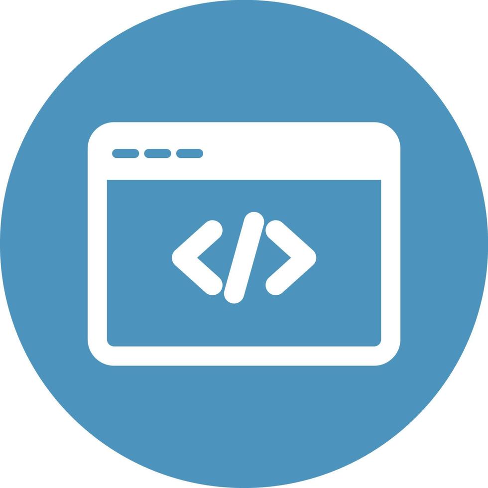 Programming browser Isolated Vector icon which can easily modify or edit