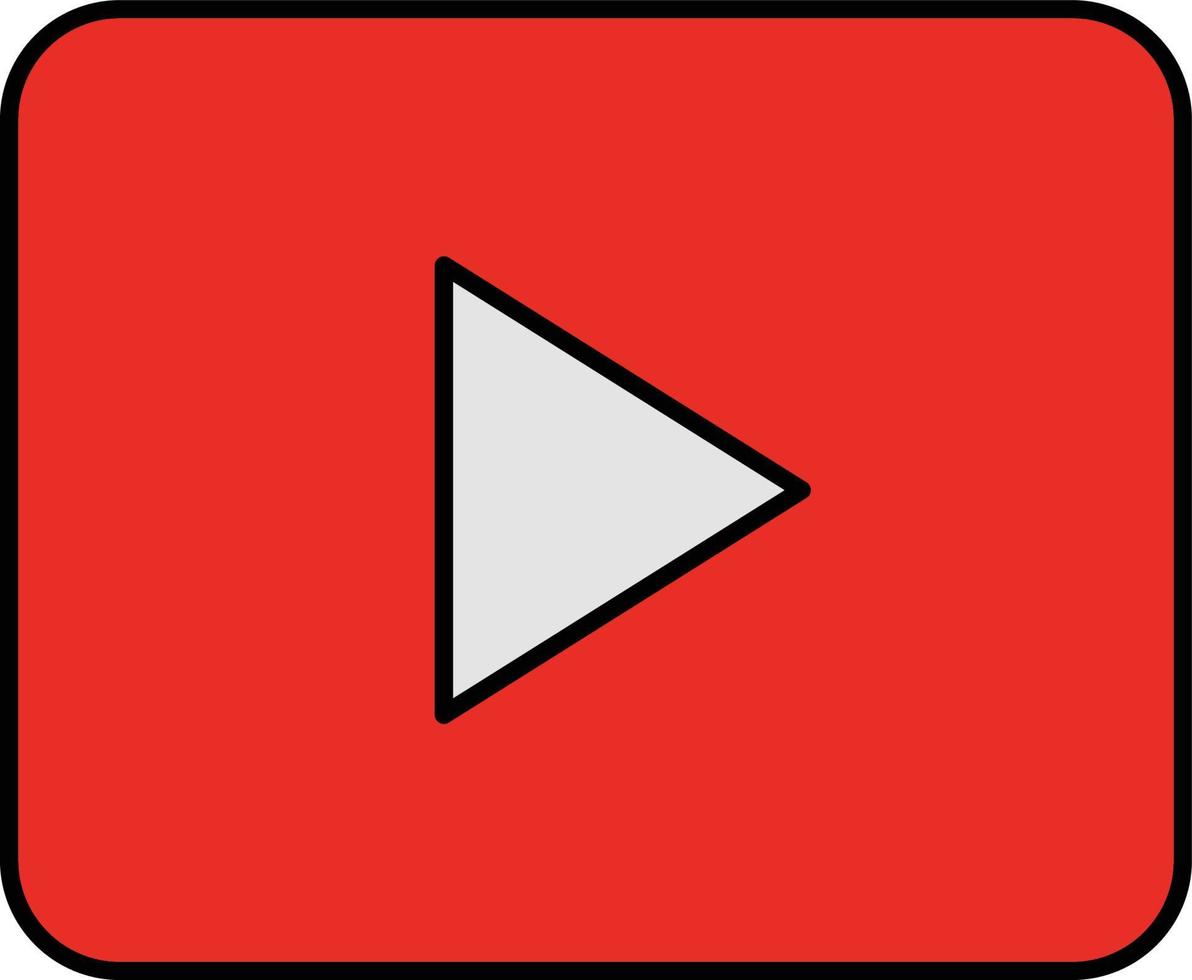 video player Isolated Vector icon which can easily modify or edit