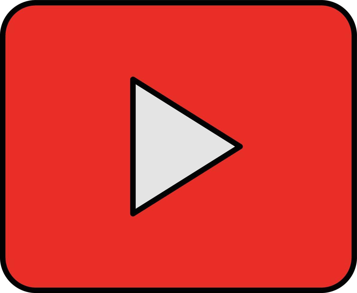 video player Isolated Vector icon which can easily modify or edit