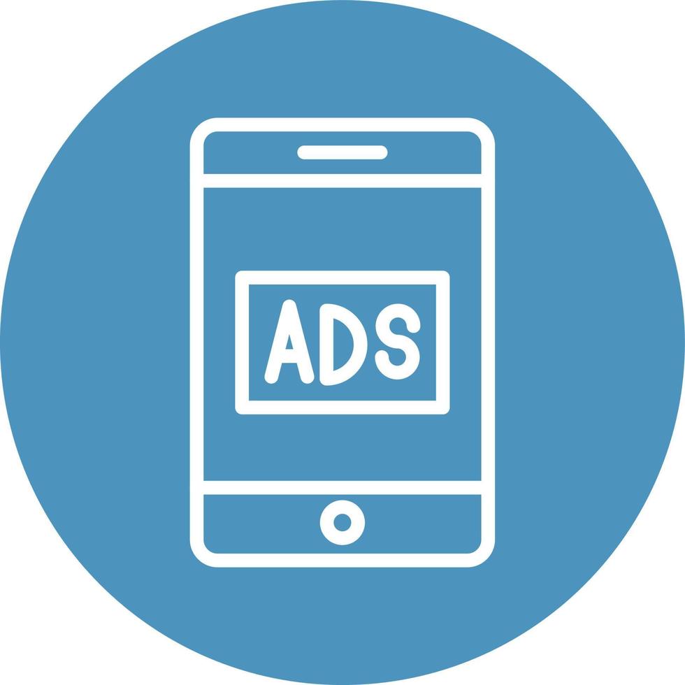 Mobile ads Isolated Vector icon which can easily modify or edit