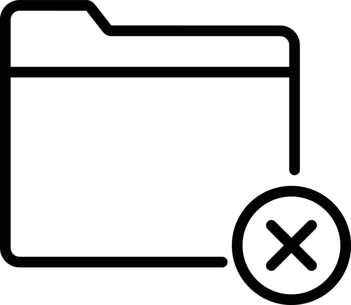 Delete folder Isolated Vector icon which can easily modify or edit