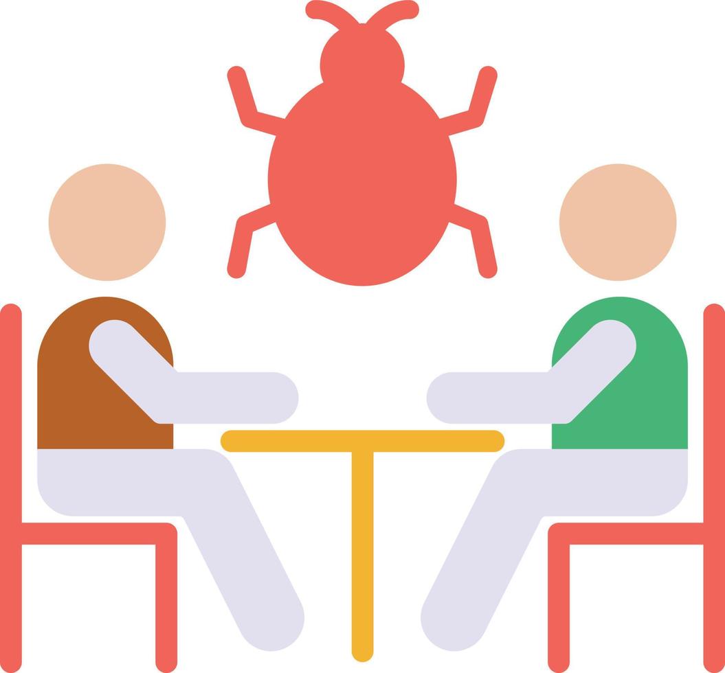 Bug virus Isolated Vector icon which can easily modify or edit