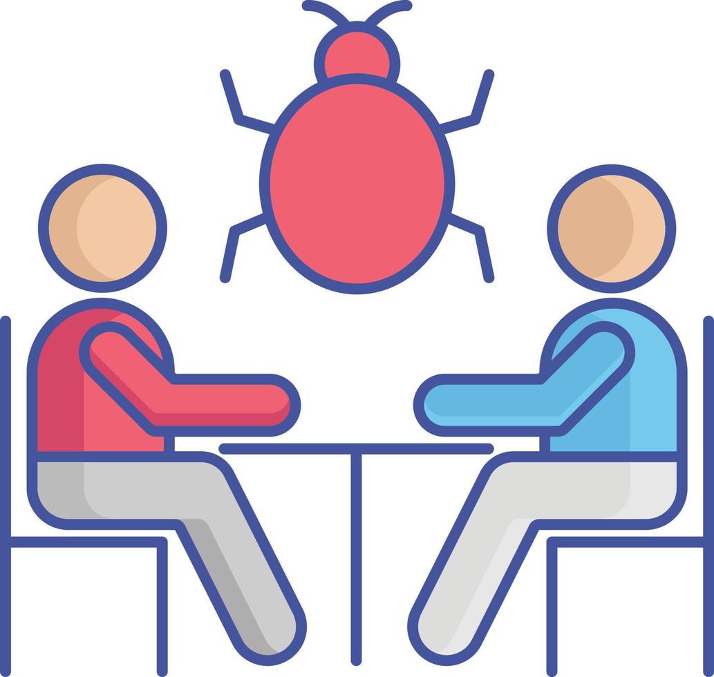 Bug virus Isolated Vector icon which can easily modify or edit