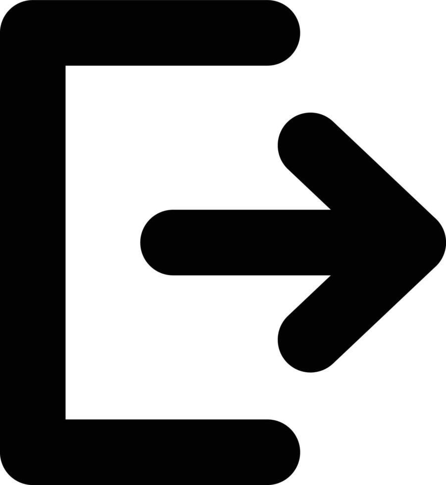 Exit Arrow Vector icon that can easily modify or edit