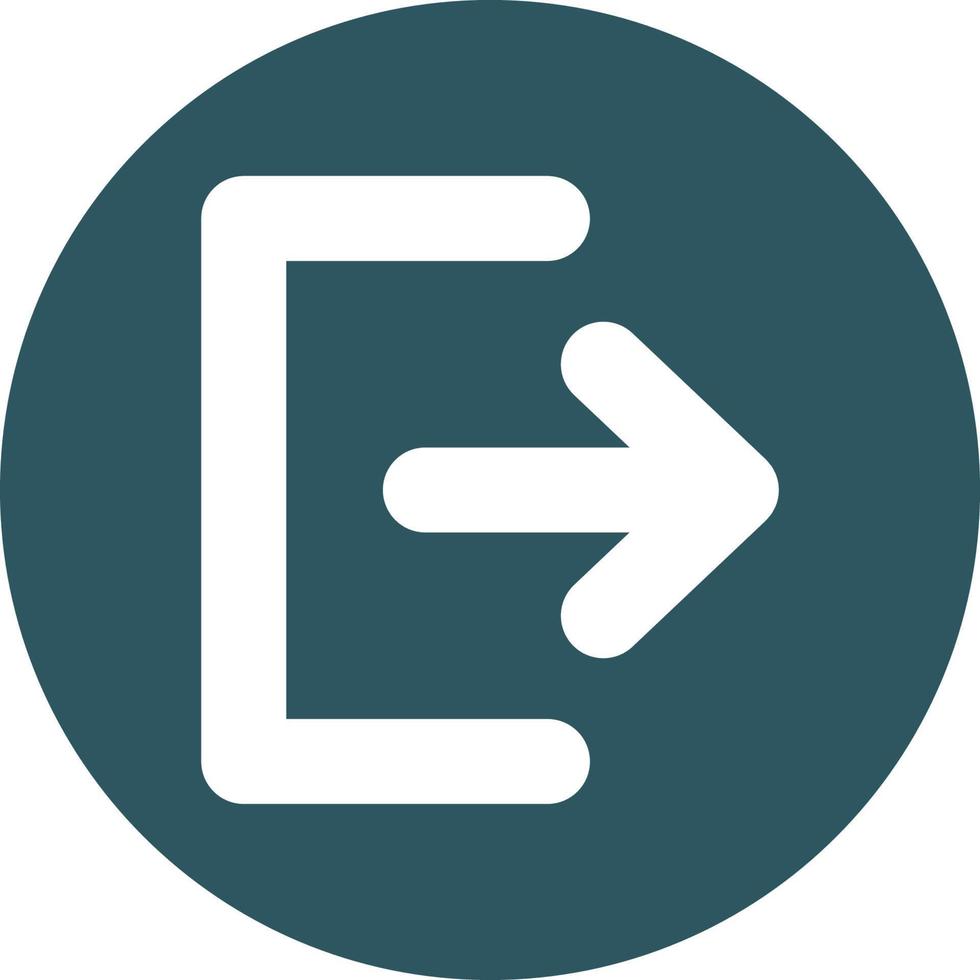 Exit Arrow Vector icon that can easily modify or edit