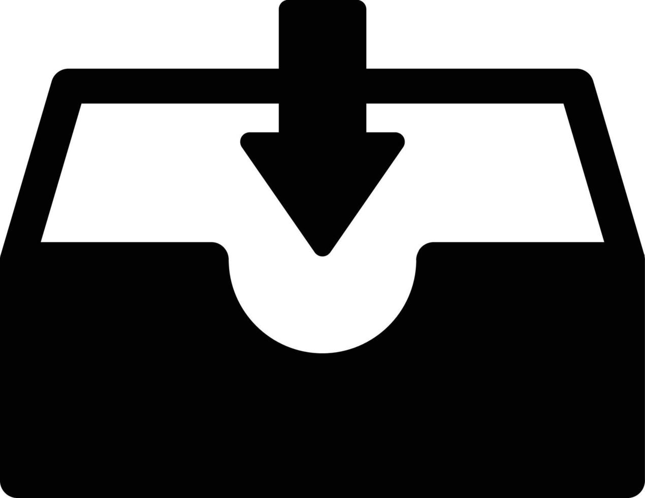 drawer download Isolated Vector icon which can easily modify or edit