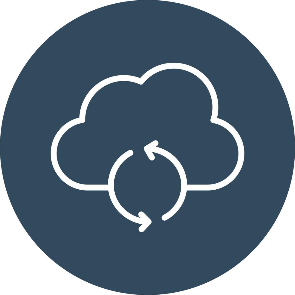 Cloud sync Isolated Vector icon which can easily modify or edit