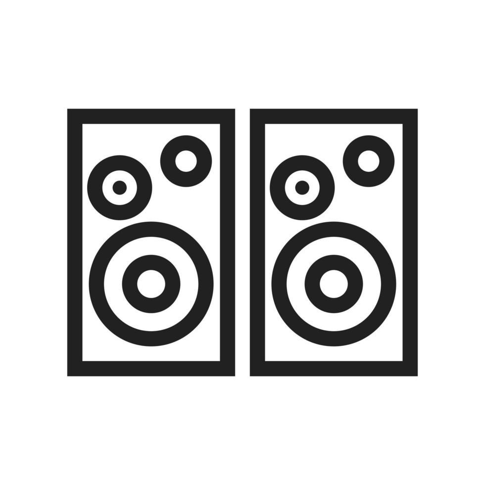 Speakers Line Icon vector