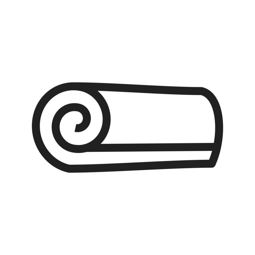 Scented Towel Line Icon vector