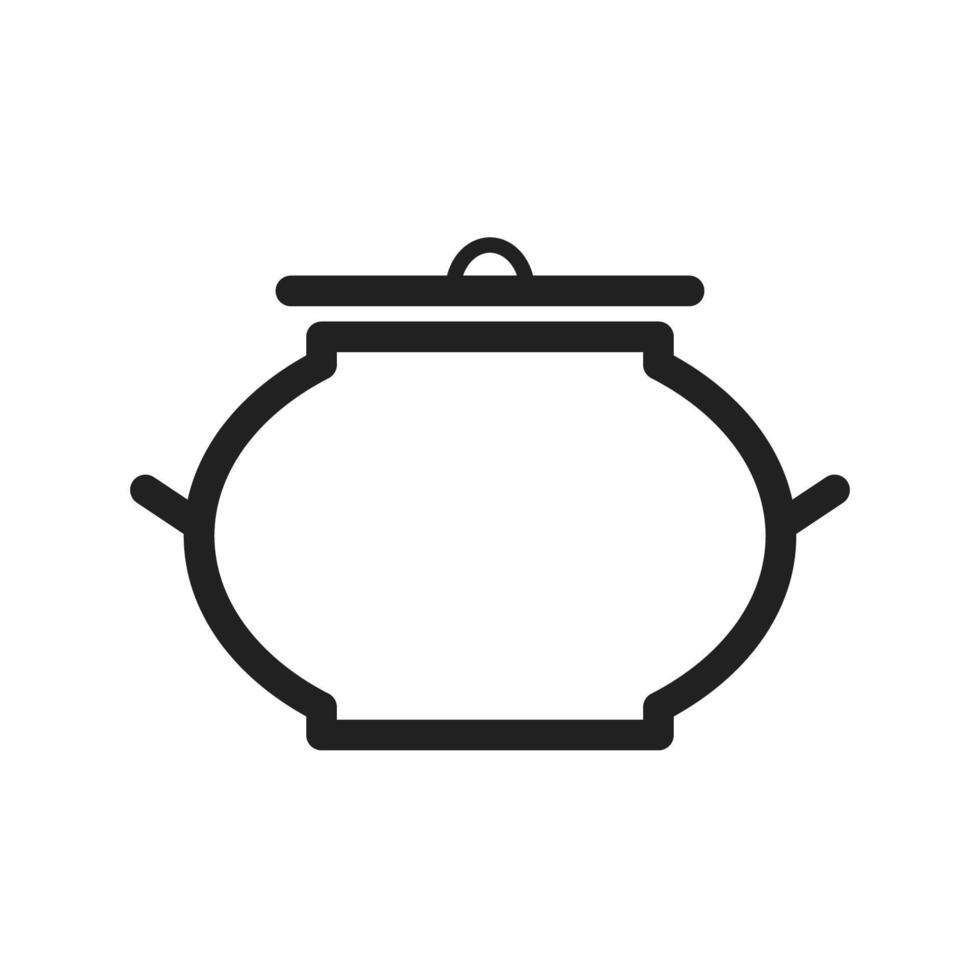 tazón de comida con icono de línea de tapa vector