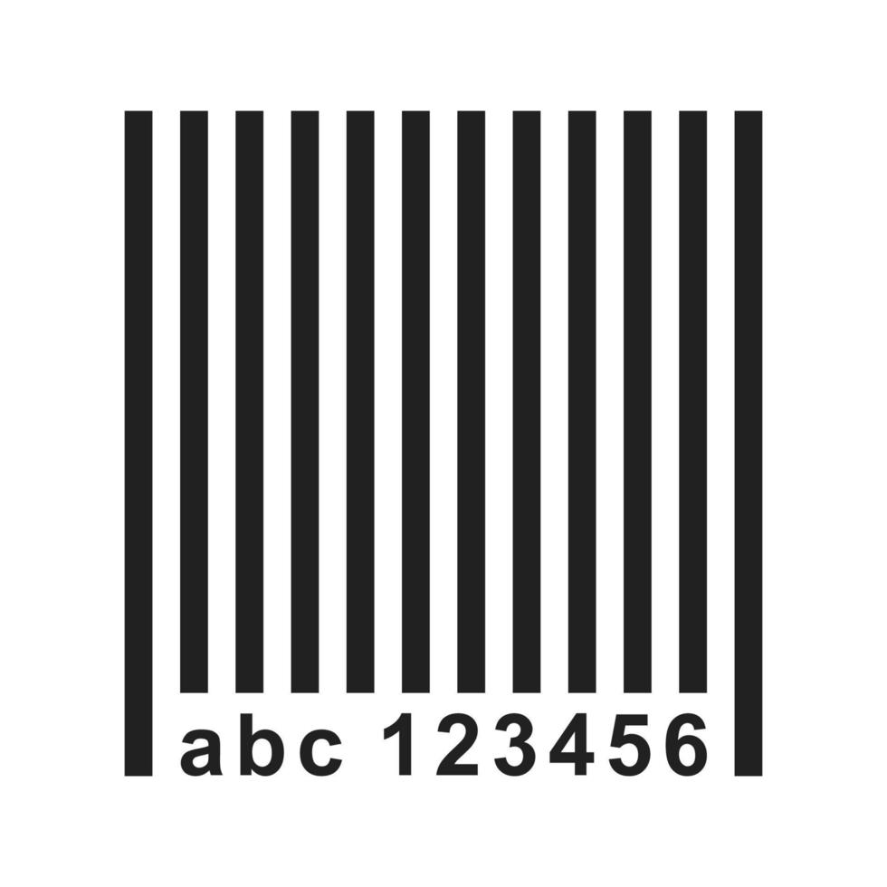 Barcode Line Icon vector