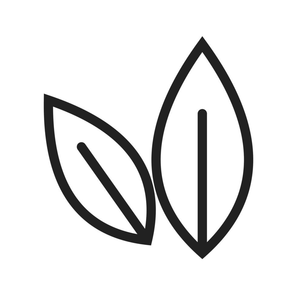 Leaves Line Icon vector