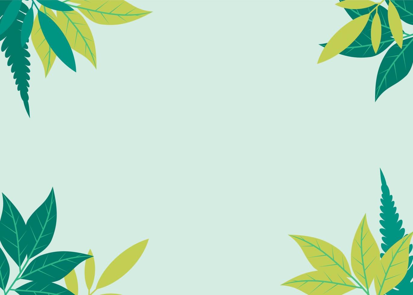 background with plant theme vector