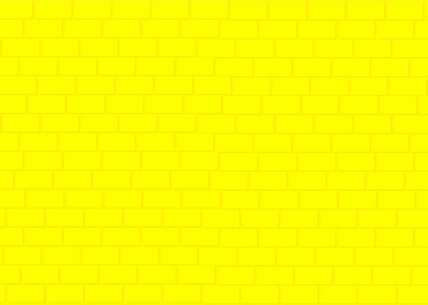 fondo de pared de ladrillo amarillo vector