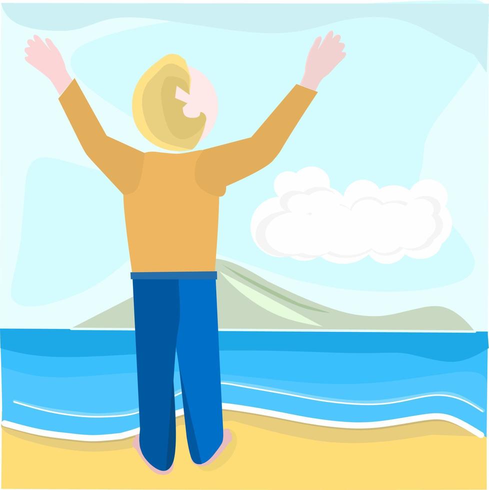 healing away from home and busy city life vector