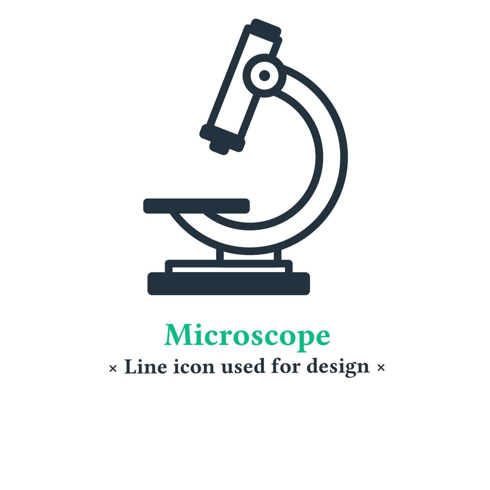 Vector microscope icon isolated on a white background, vector illustration microscope symbol for web and mobile applications.