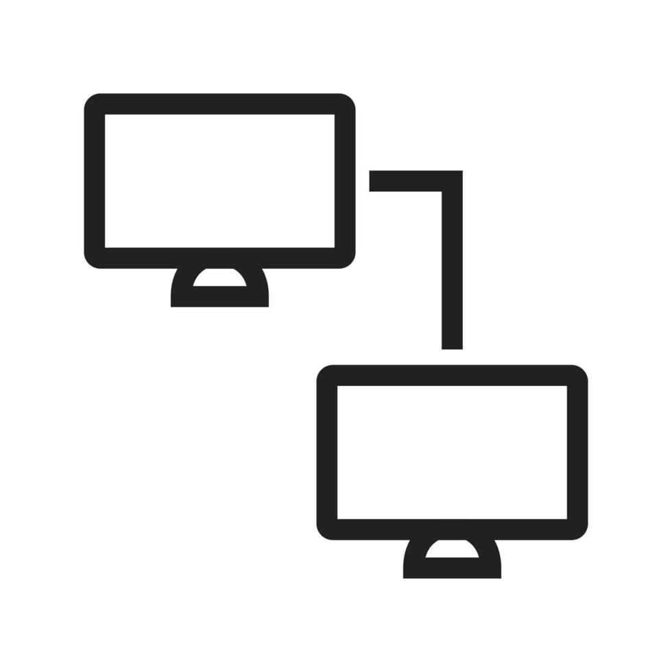 Connected Systems I Line Icon vector