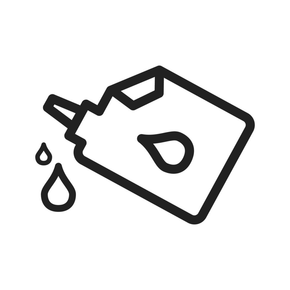 Pouring Oil Line Icon vector