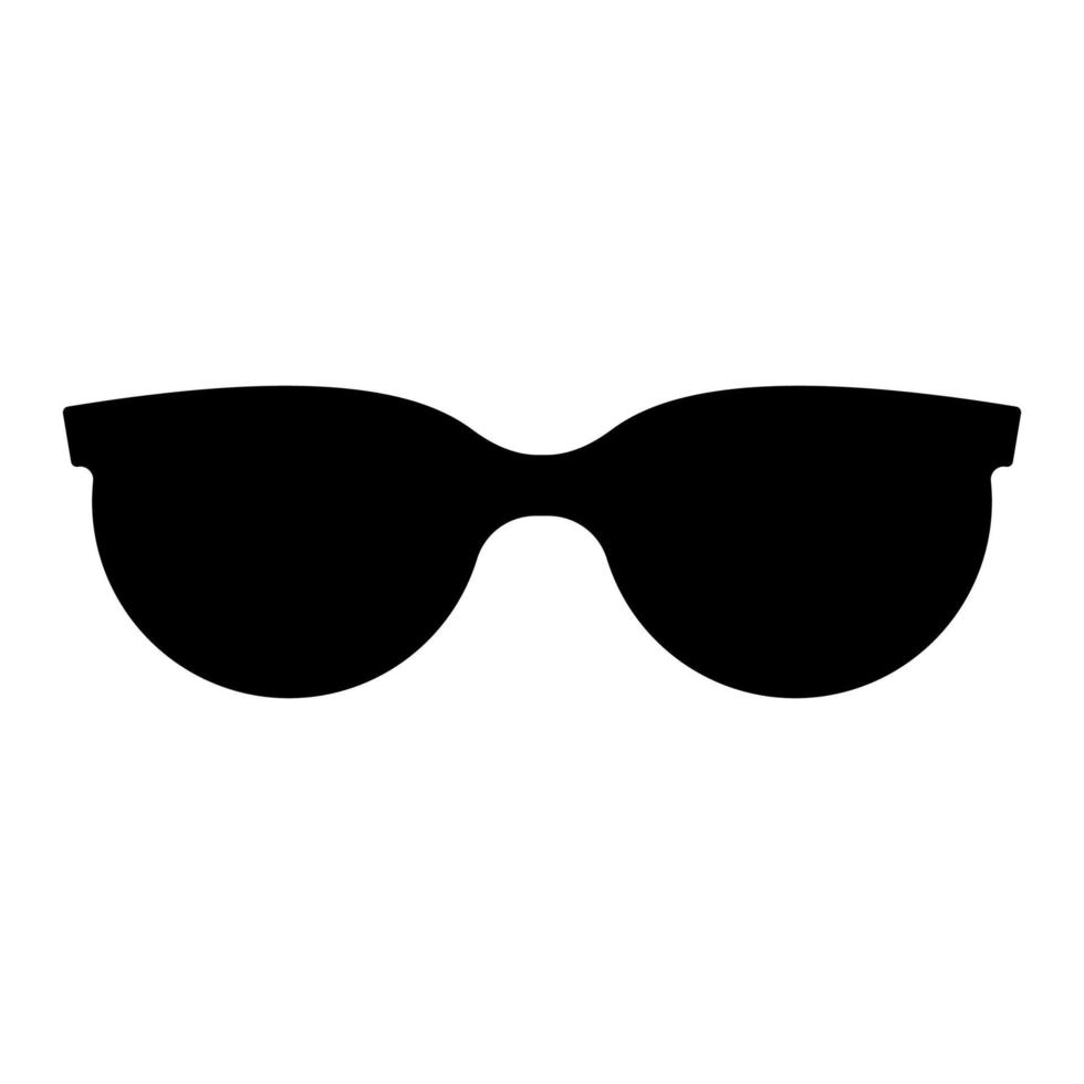 Sunglasses black vector icon on white background