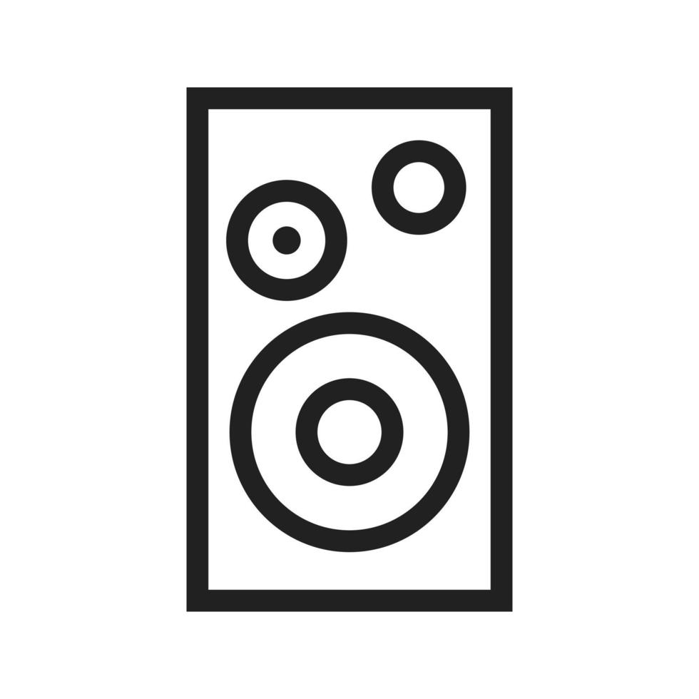 Single Speaker Line Icon vector