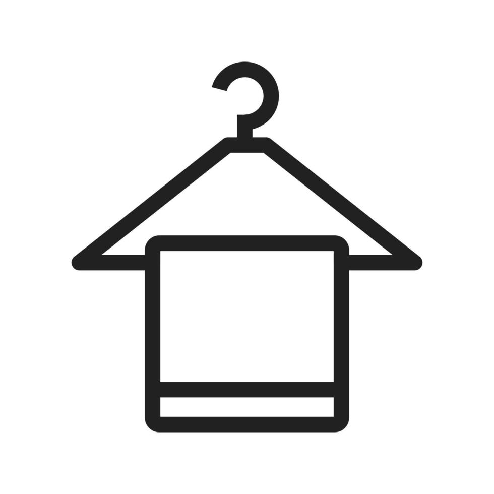 Hanging Towel Line Icon vector