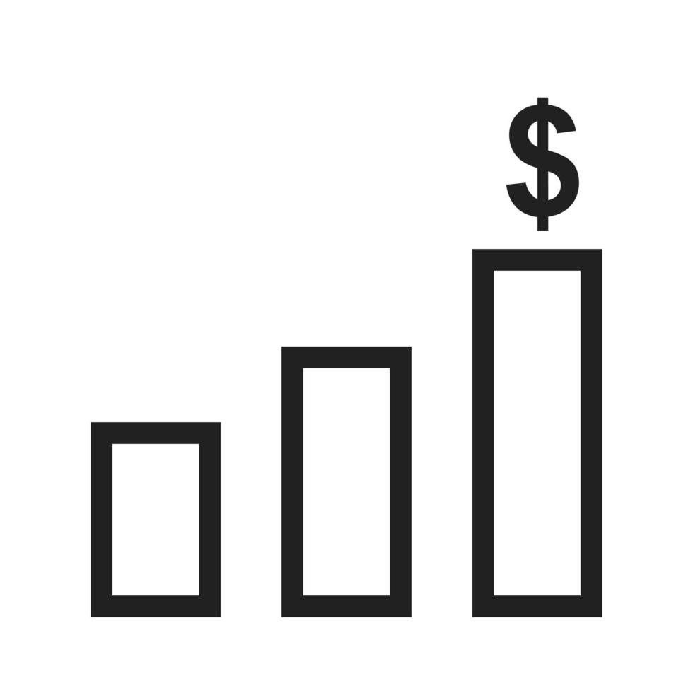 Inflation Line Icon vector