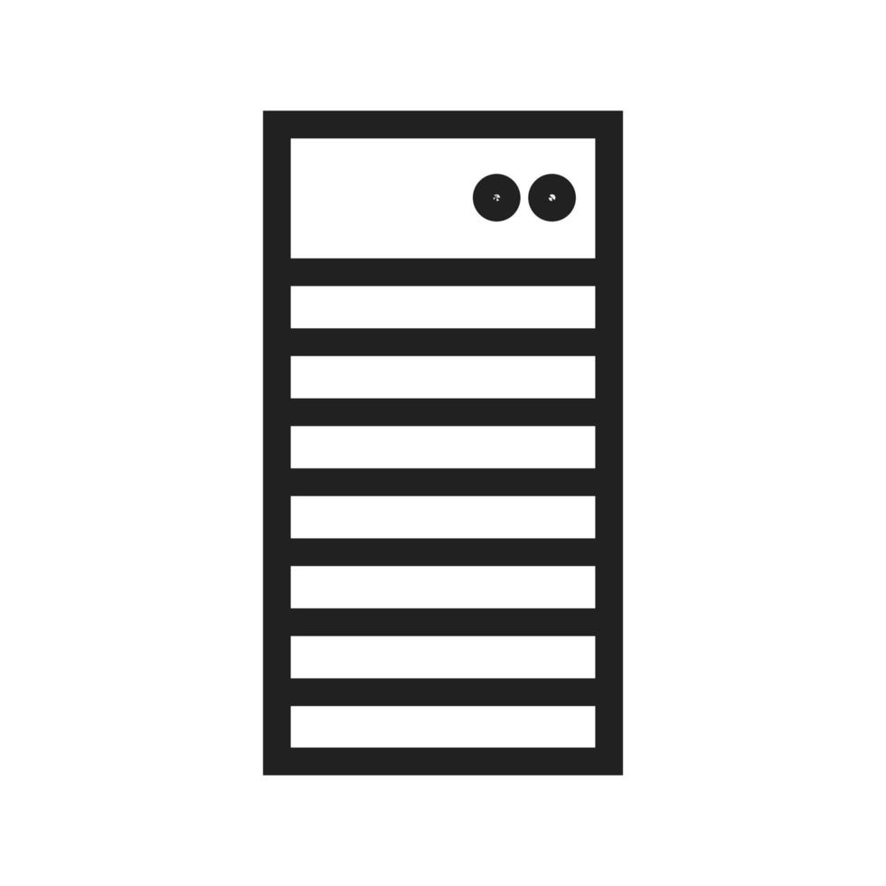 Server Network Line Icon vector