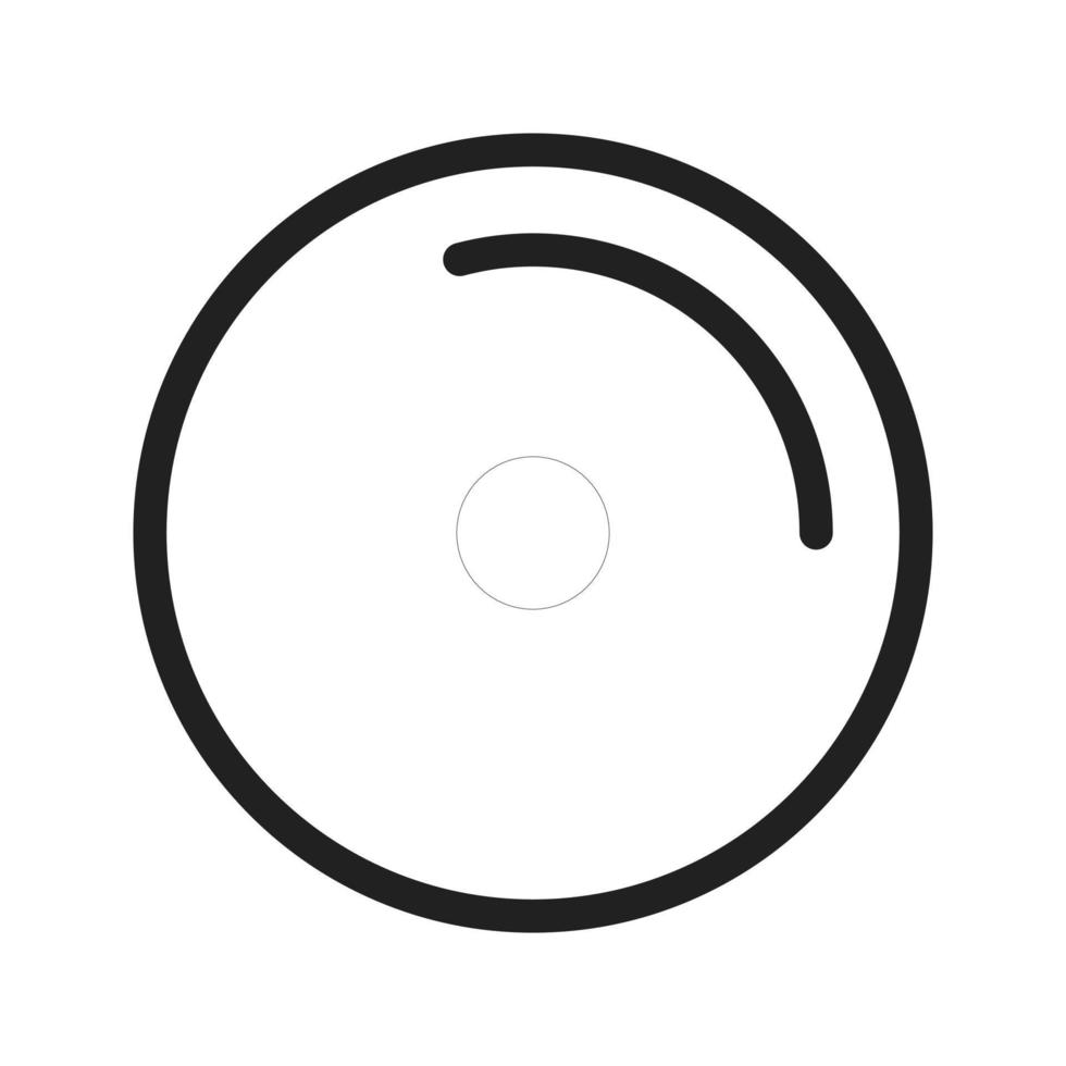 Disc Line Icon vector