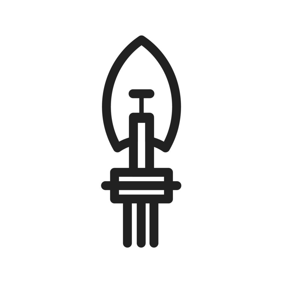 Car Light Bulb Line Icon vector