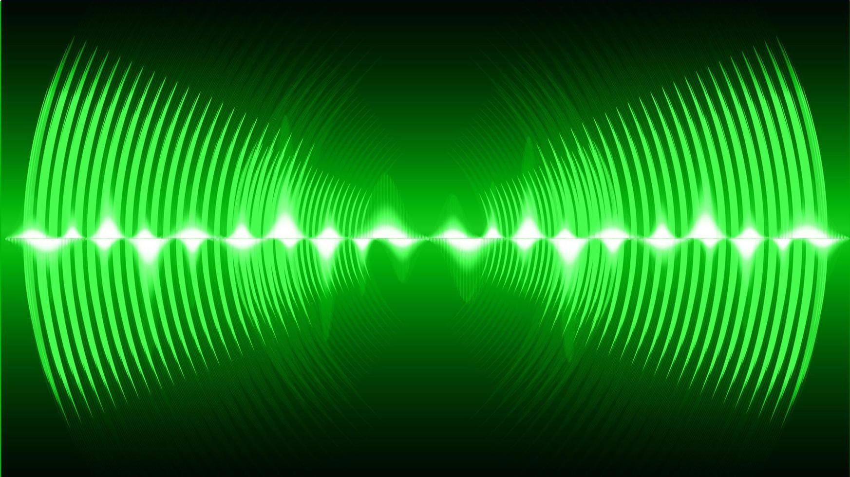Sound waves oscillating dark light vector