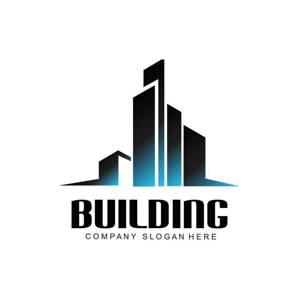 City Building Construction Logo Design Premium Quality Line Vector Illustration