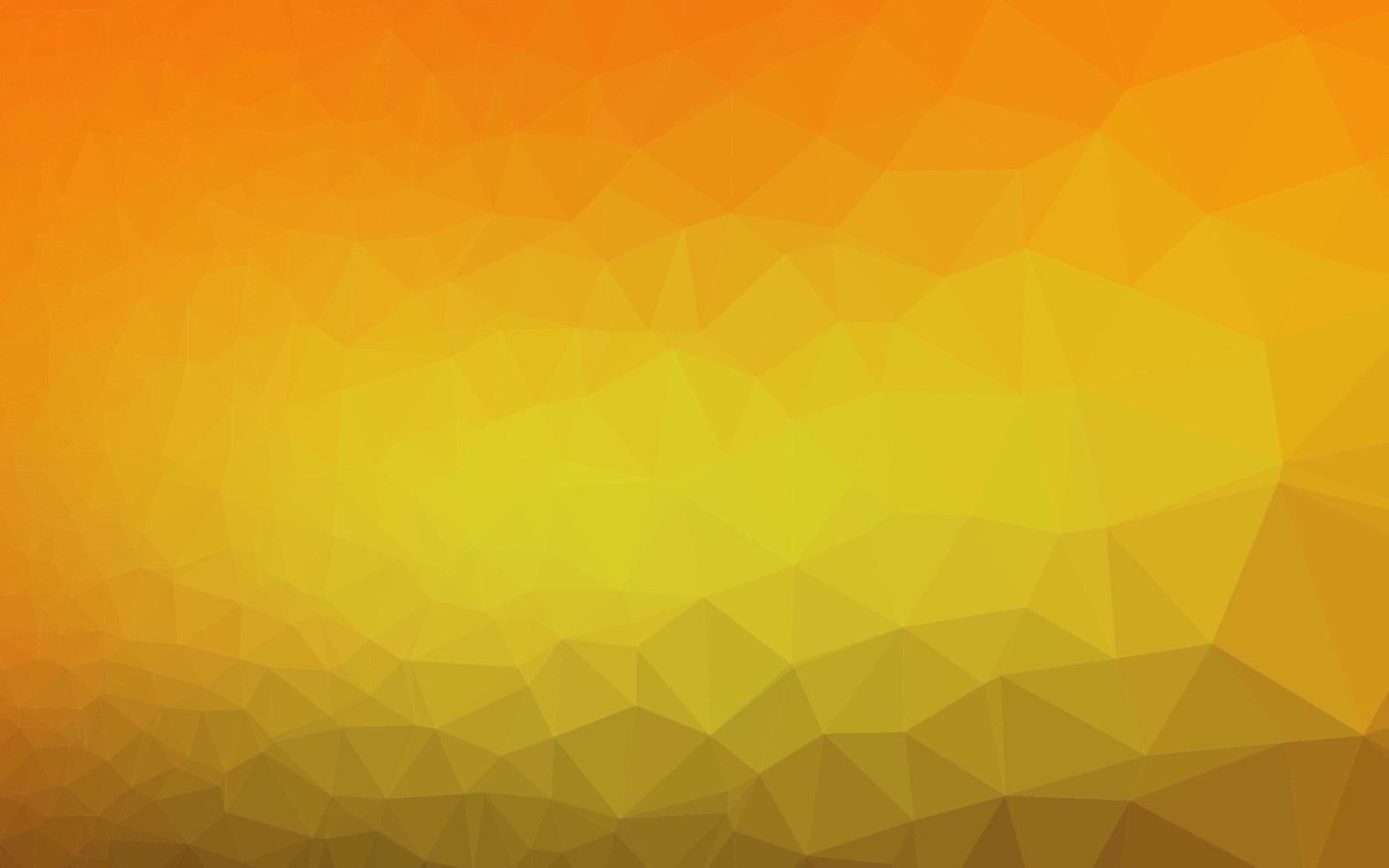 Light Orange vector shining triangular pattern.