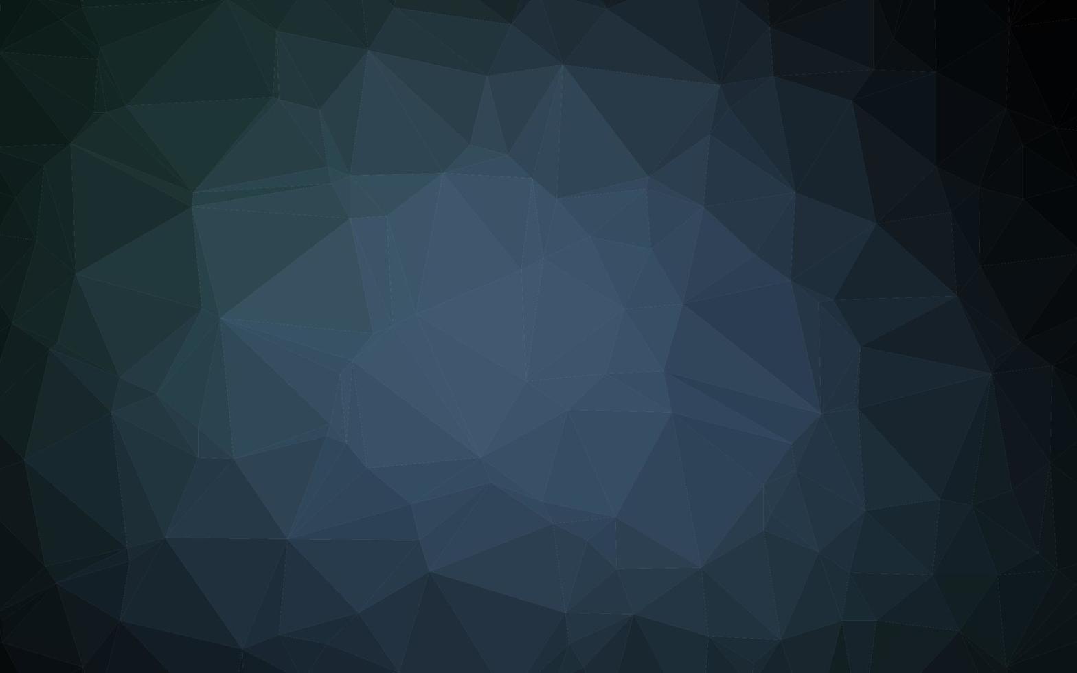 Dark BLUE vector polygonal background.