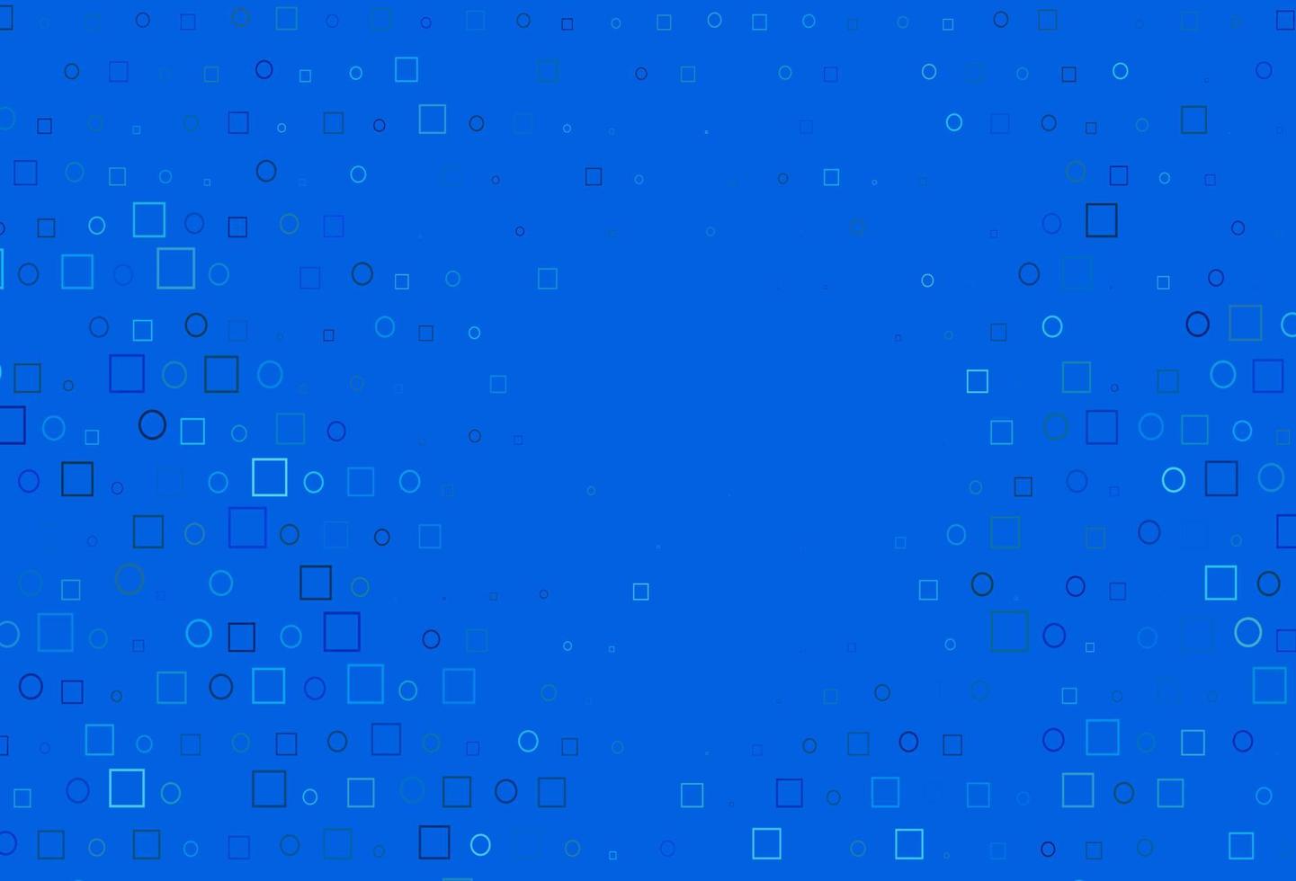 Light BLUE vector background with circles, rectangles.