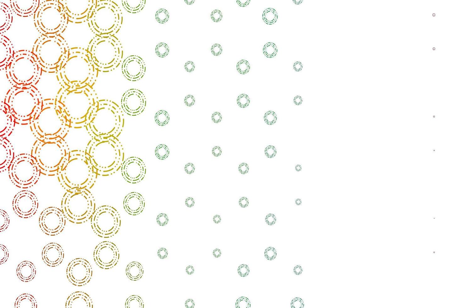 Light multicolor, rainbow vector backdrop with dots.
