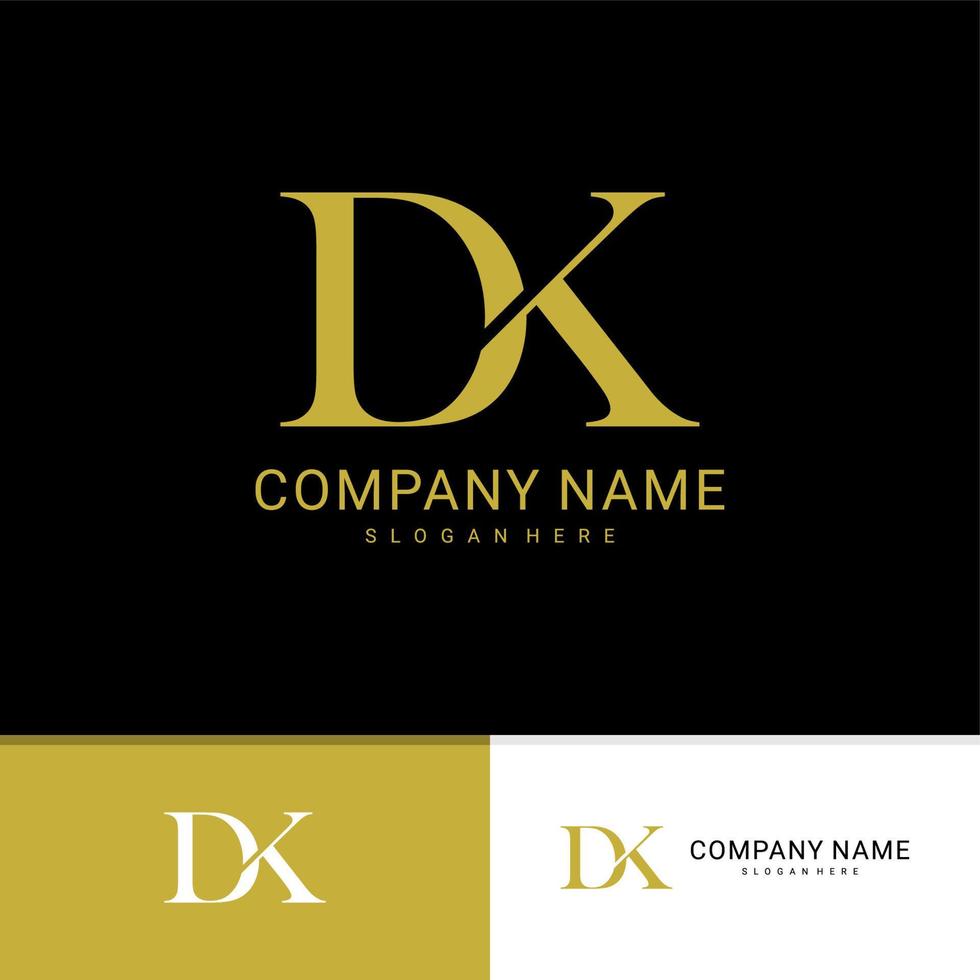 Letter D K logo vector template, Creative K D logo design concepts