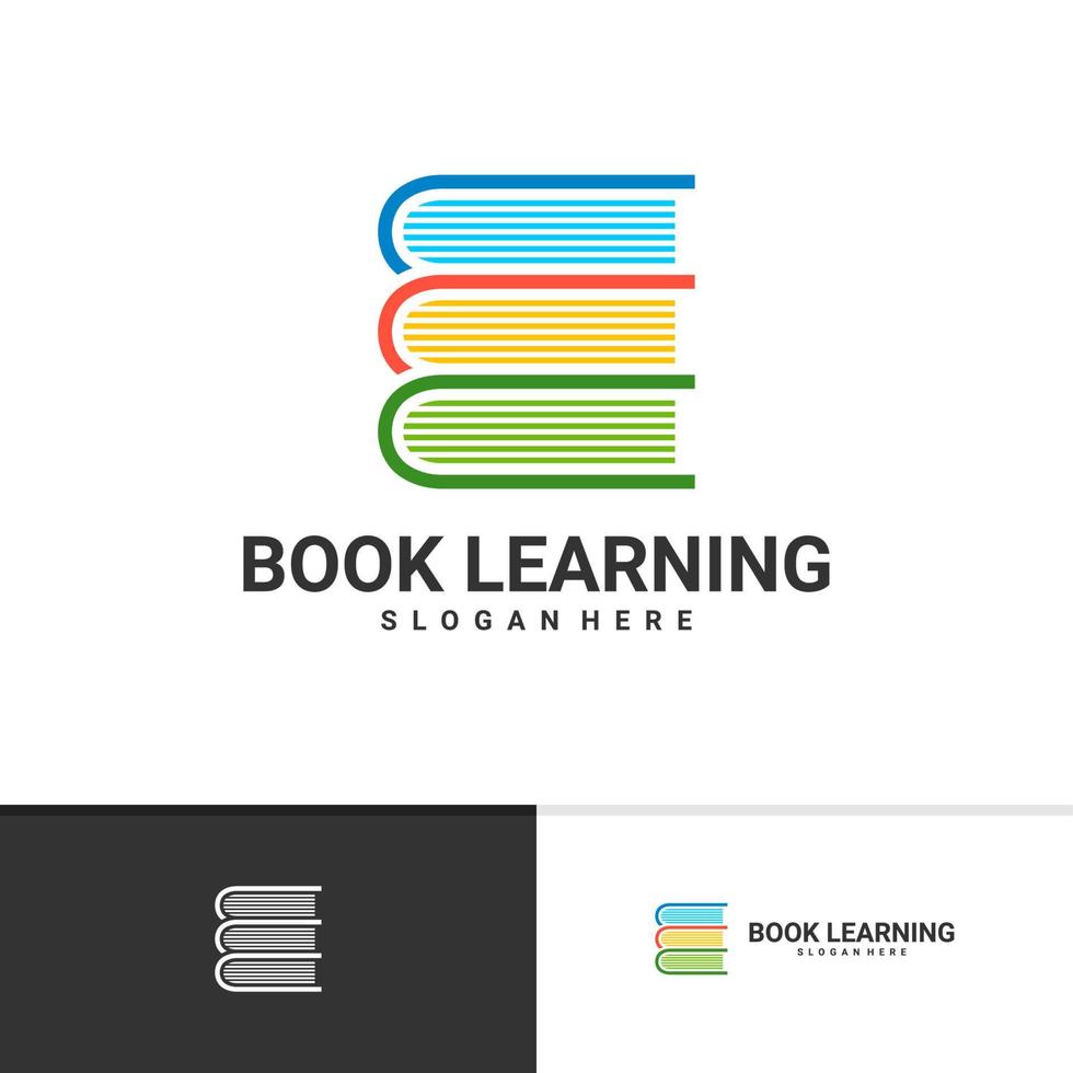 Learning Book logo vector template, Creative Book logo design concepts