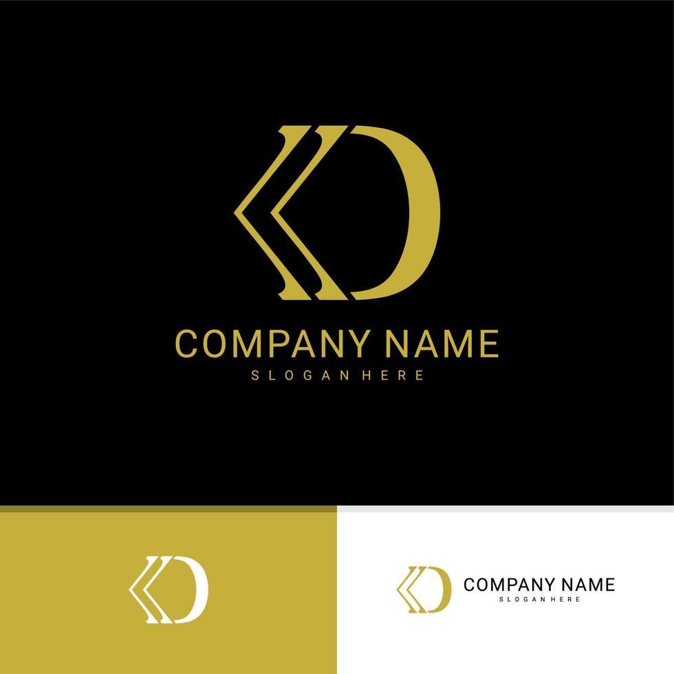 Letter D K logo vector template, Creative K D logo design concepts