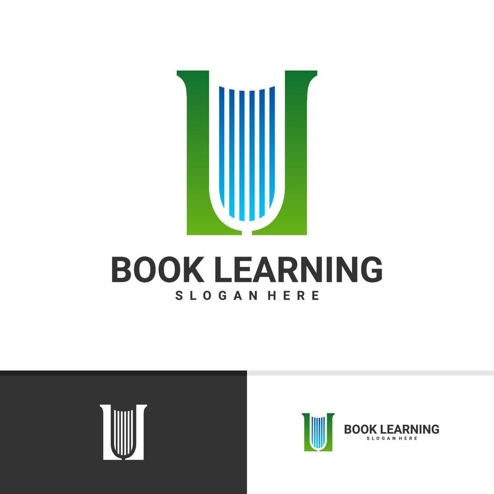 Letter L with Book logo vector template, Creative Book logo design concepts