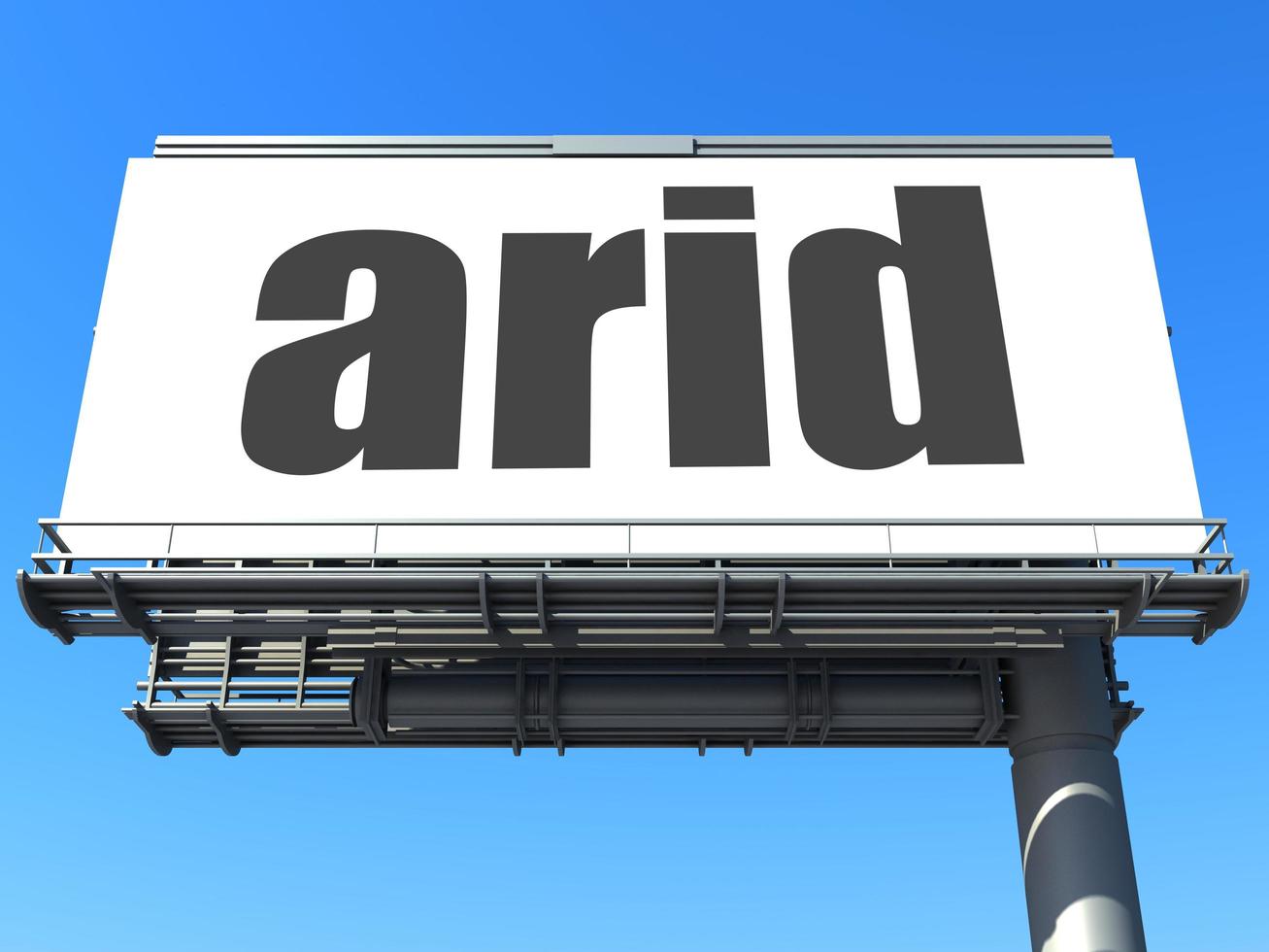 arid word on billboard photo