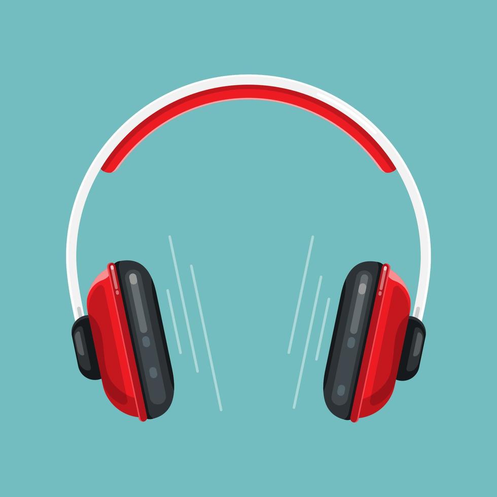 símbolo de tecnología de auriculares. ilustración vectorial vector