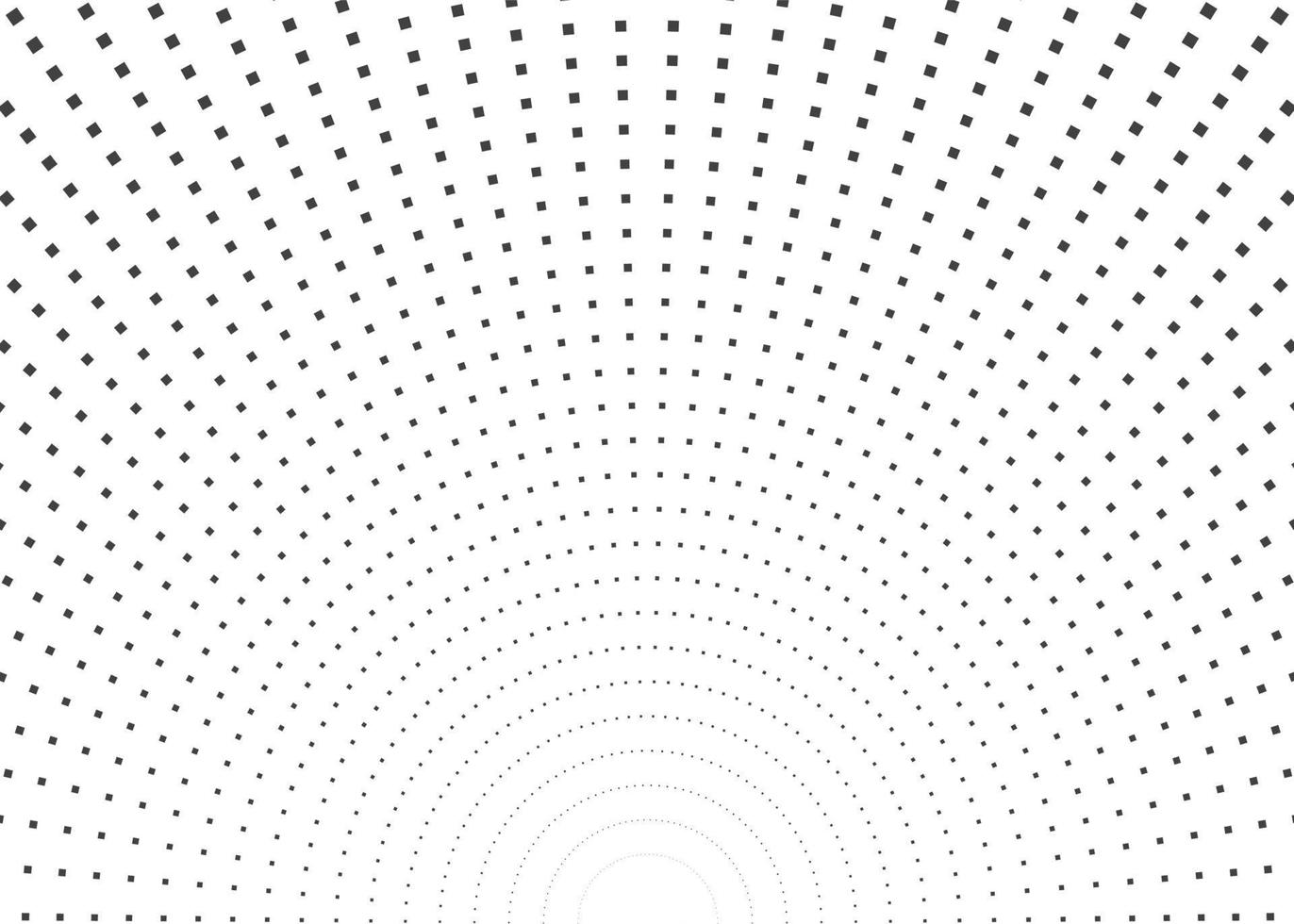 Burst square dots with semicircle shape. Rays elements for design. Vector illustration