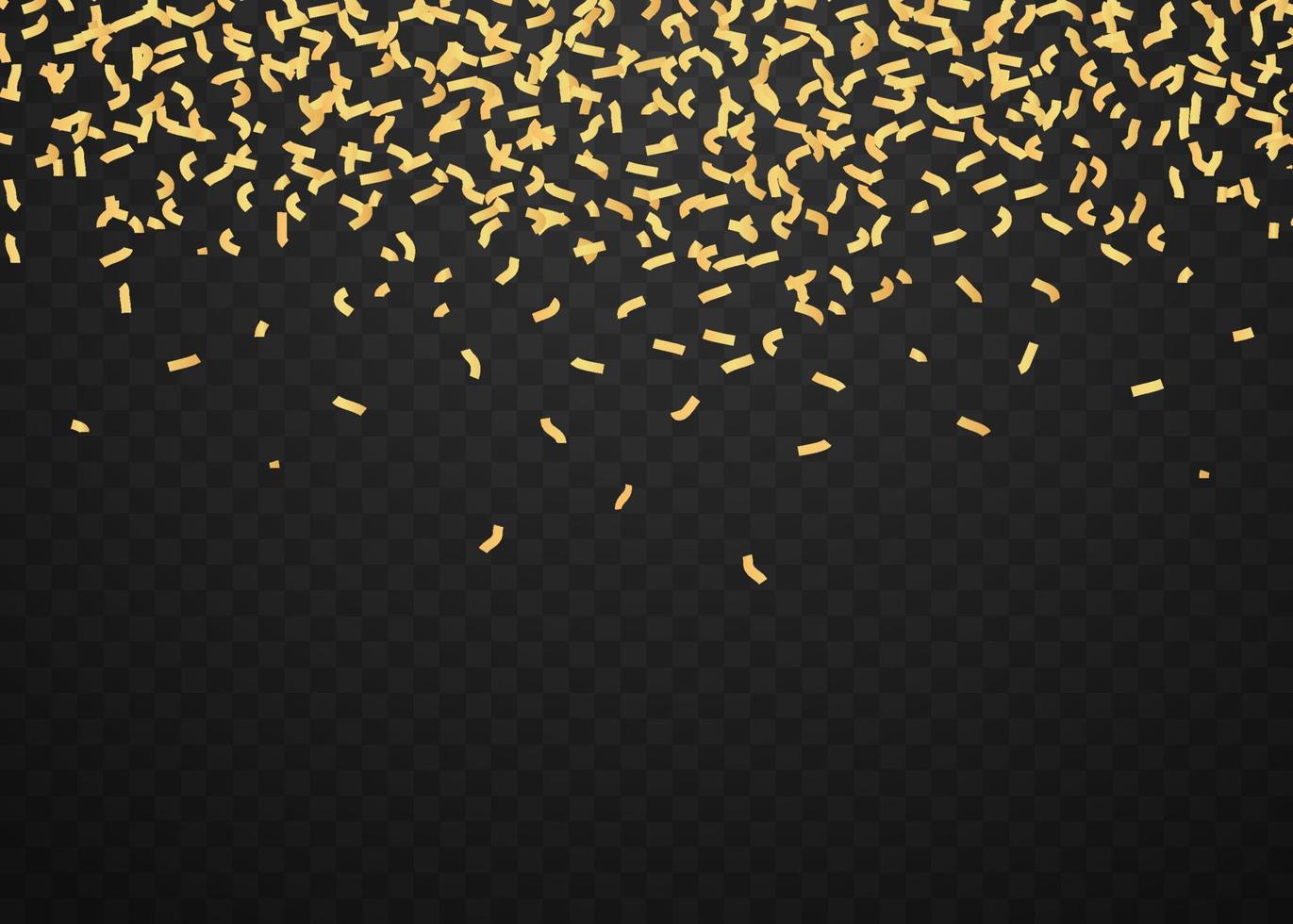 Golden glitter ribbons for graphics design. Vector Illustration