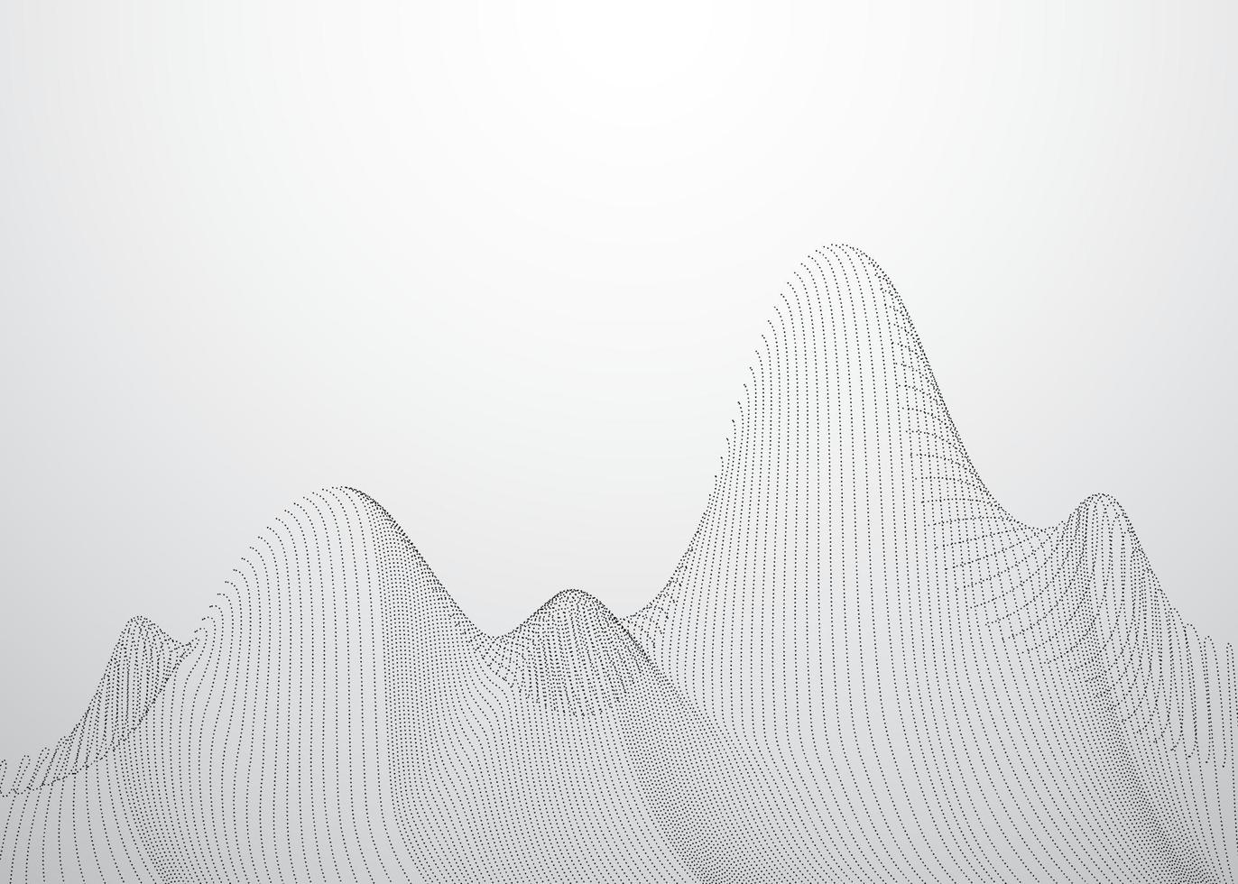Dots mesh wave digital background. Vector Illustration